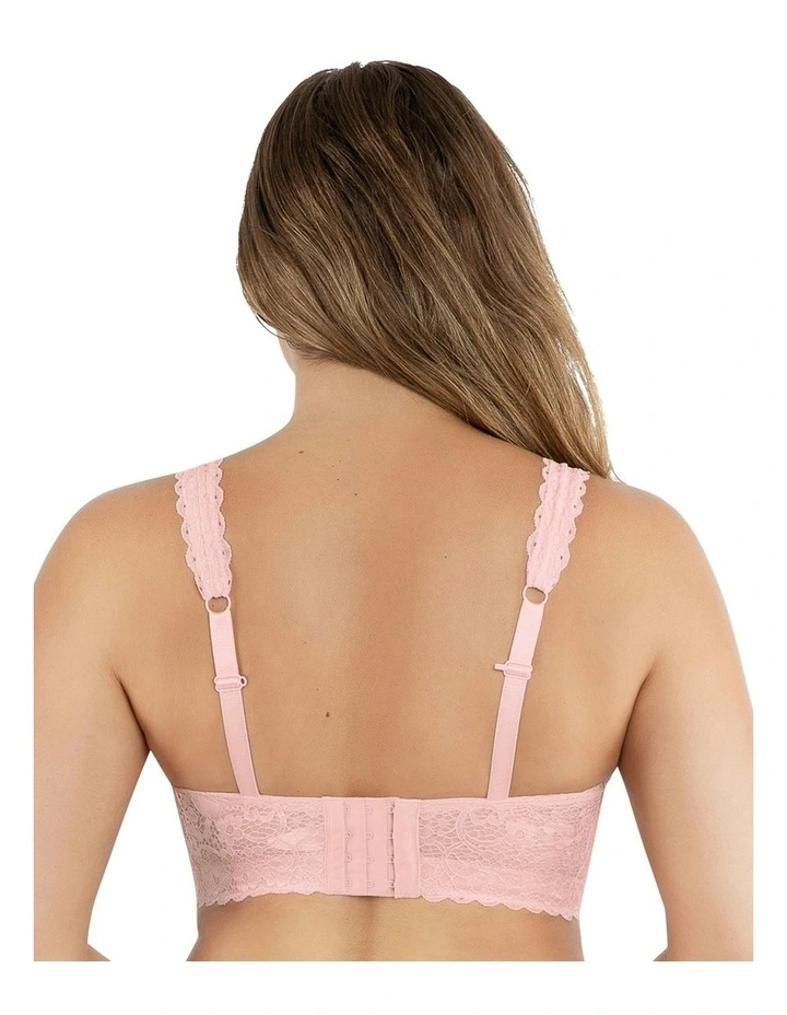 Adriana Wirefree Full Bust Lace Bralette in Petal Pink image 2