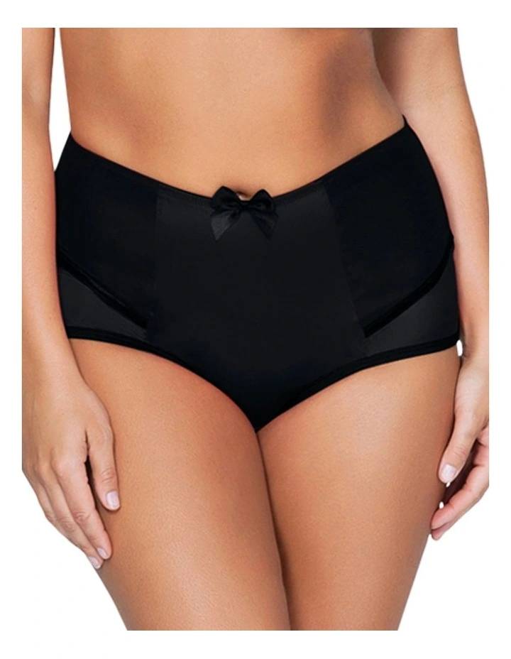 Charlotte High Waist Brief in Black image 1