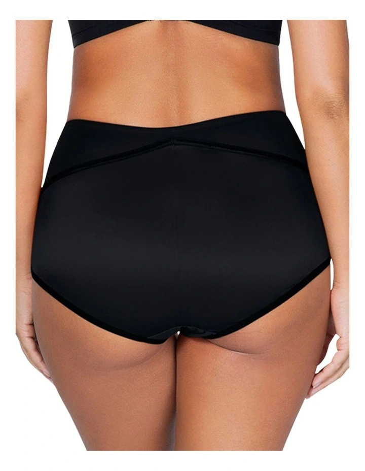 Charlotte High Waist Brief in Black image 2