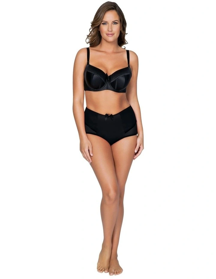 Charlotte High Waist Brief in Black image 3