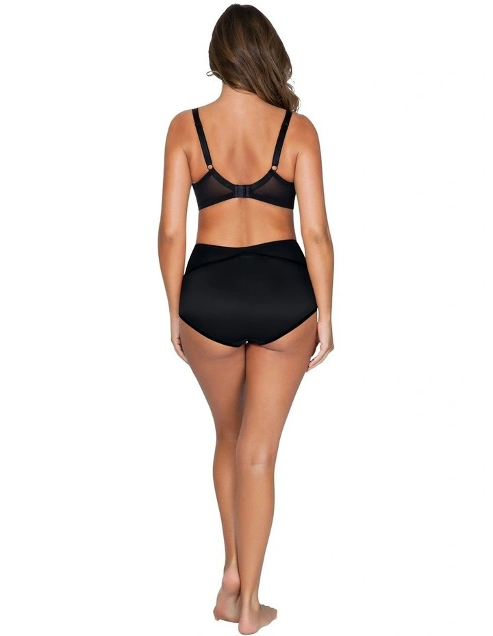 Charlotte High Waist Brief in Black image 4