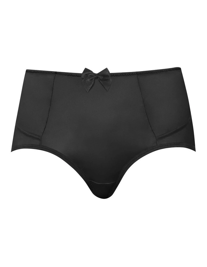 Charlotte High Waist Brief in Black image 5