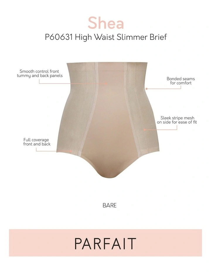 Shea Ultra High Waist Smoothing & Shaping Brief in Bare image 6