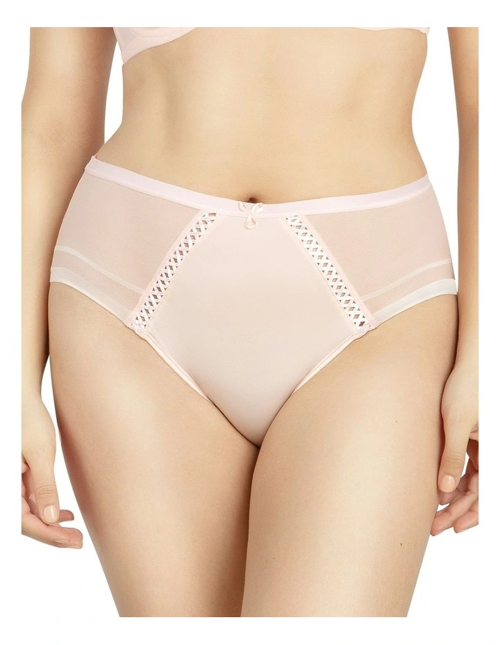 Shea Full Coverage High Waist Brief in Petal Pink image 1