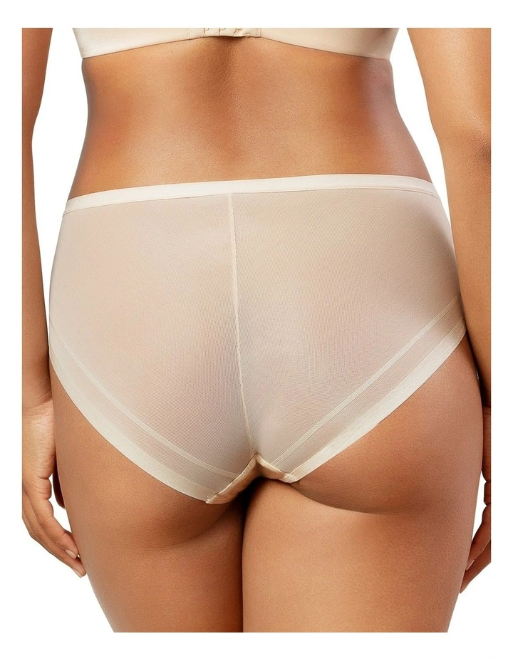 Shea Full Coverage High Waist Brief in Beige image 2
