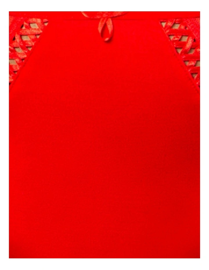 Shea Full Coverage High Waist Brief in Racing Red image 4