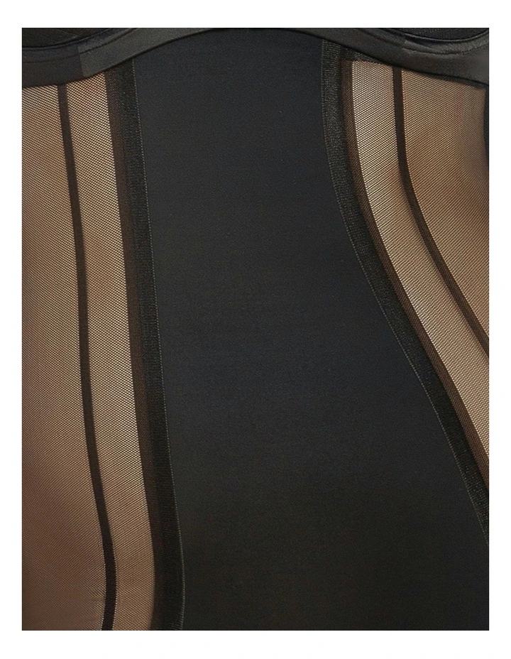 Shea Ultra High Waist Sheer Shapewear Short in Black image 7