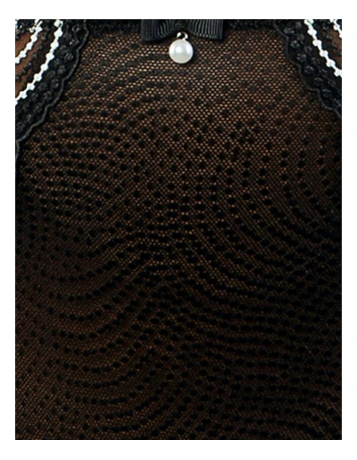 Pearl French Cut High Waist Brief in Black image 4