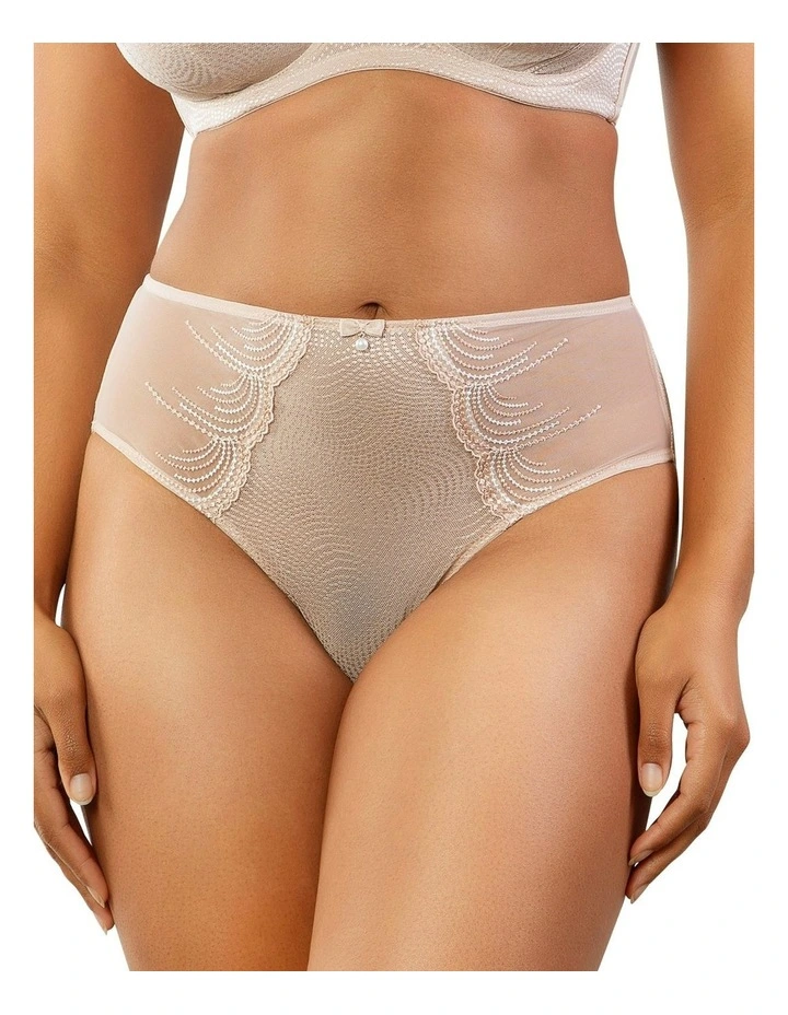 Pearl French Cut High Waist Brief in Cameo Rose image 1