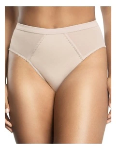 Micro Dressy French Cut High Waist Brief in Cameo Rose