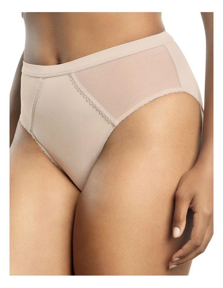 Micro Dressy French Cut High Waist Brief in Cameo Rose image 3