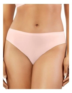 Bonded High Cut Seamless High Waist Brief in Porcelain