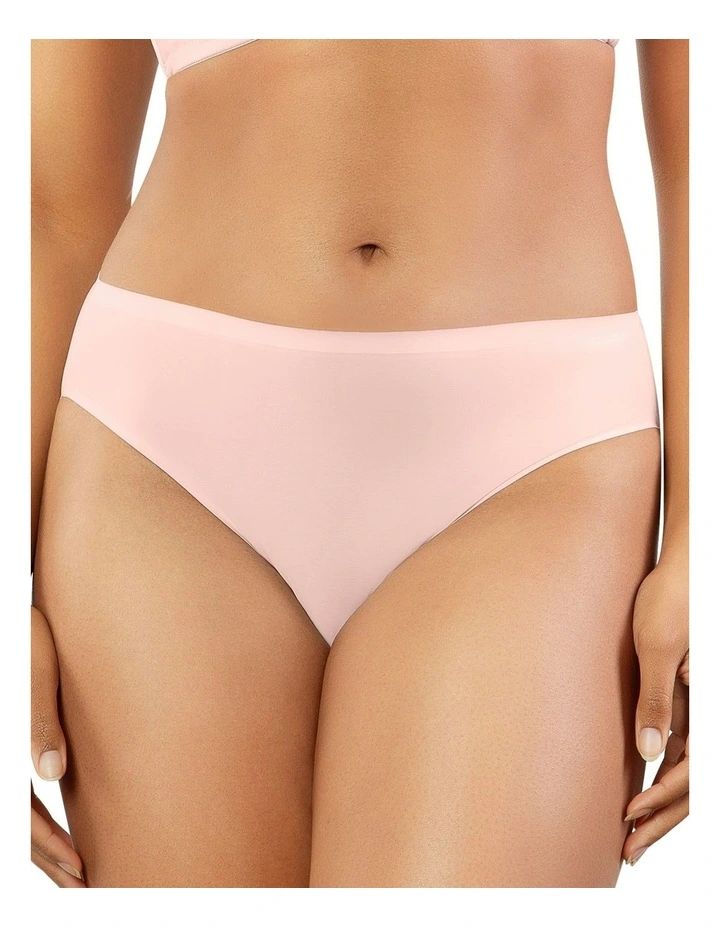 Bonded High Cut Seamless High Waist Brief in Porcelain image 1