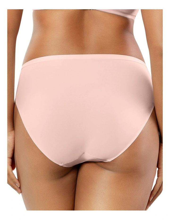 Bonded High Cut Seamless High Waist Brief in Porcelain image 2