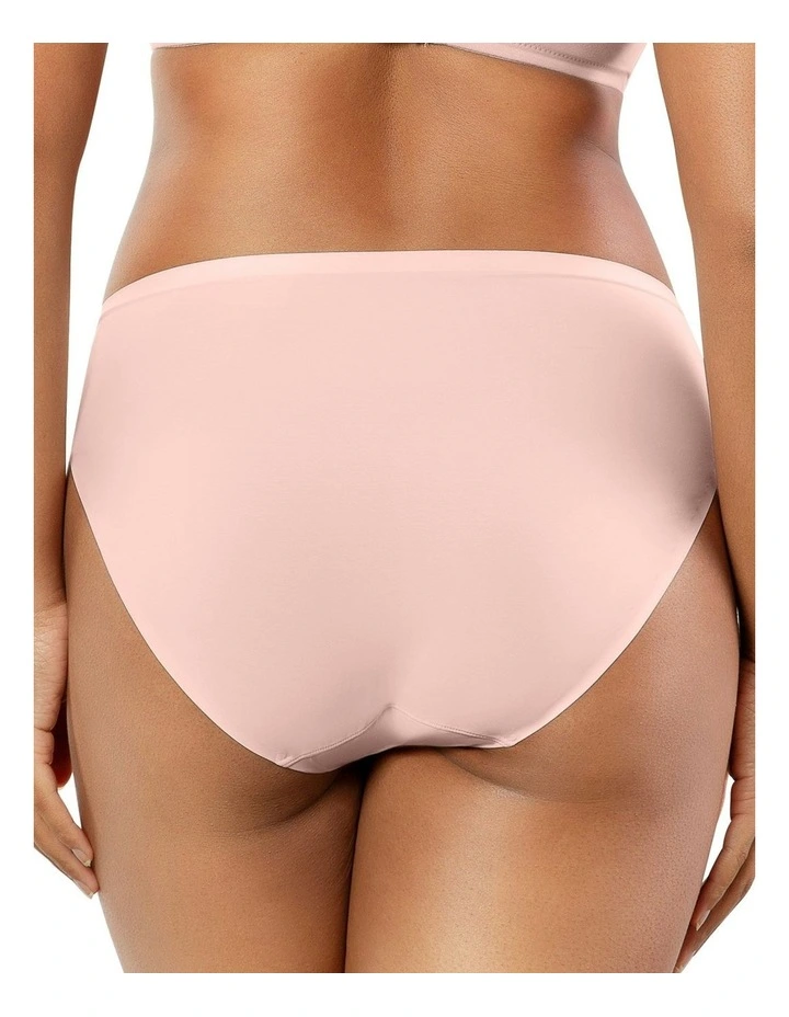 Bonded High Cut Seamless High Waist Brief in Porcelain image 6