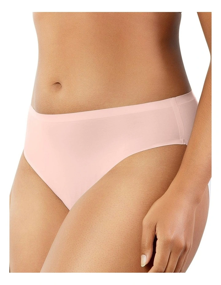 Bonded High Cut Seamless High Waist Brief in Porcelain image 7