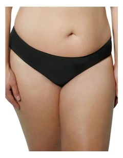 Bonded Seamless-Effect Hipster Brief in Black