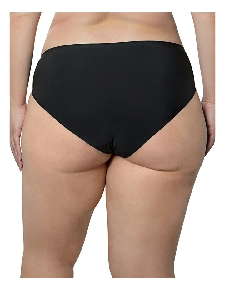 Bonded Seamless-Effect Hipster Brief in Black image 4