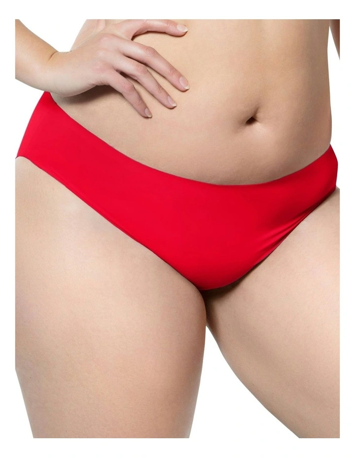 Bonded Seamless-Effect Hipster Brief in Racing Red image 5