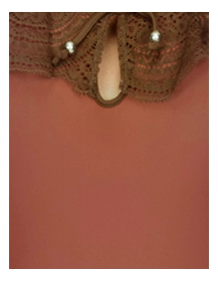 Pure Underwire One Piece Swimsuit with Lace Ruffle in Terracotta image 7