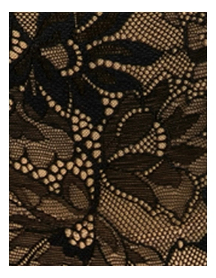 Luxlacy Smoothing High-Waist Lace Brief in Black image 6