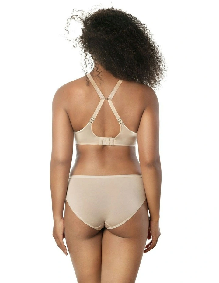 Elise Convertible Wired Seamless Moulded T-shirt Bra in Bare image 2