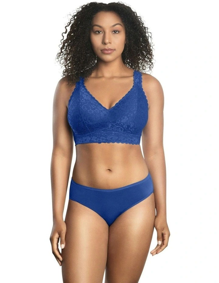 Adriana Wirefree Full Bust Lace Bralette in Sapphire image 3