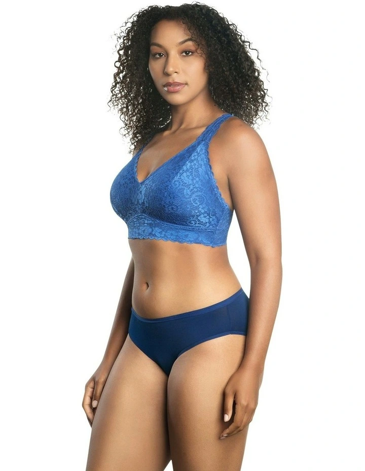 Adriana Wirefree Full Bust Lace Bralette in Sapphire image 6