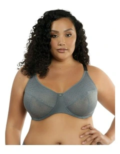 Enora Underwire Minimiser Bra  in Charcoal
