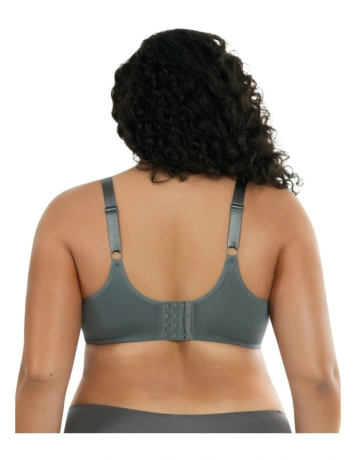 Enora Underwire Minimiser Bra in Charcoal image 2