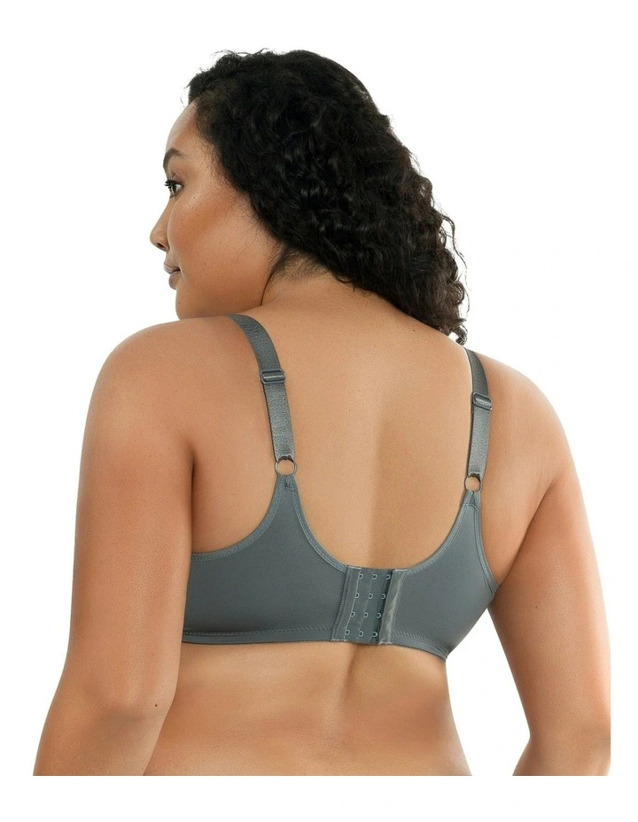 Enora Underwire Minimiser Bra in Charcoal image 5