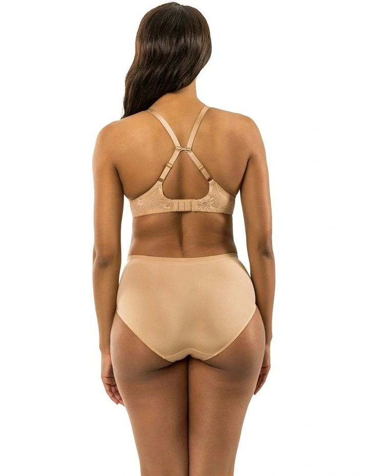 Luxlacy Moulded Wired Lace T-Shirt Bra in True Nude image 6