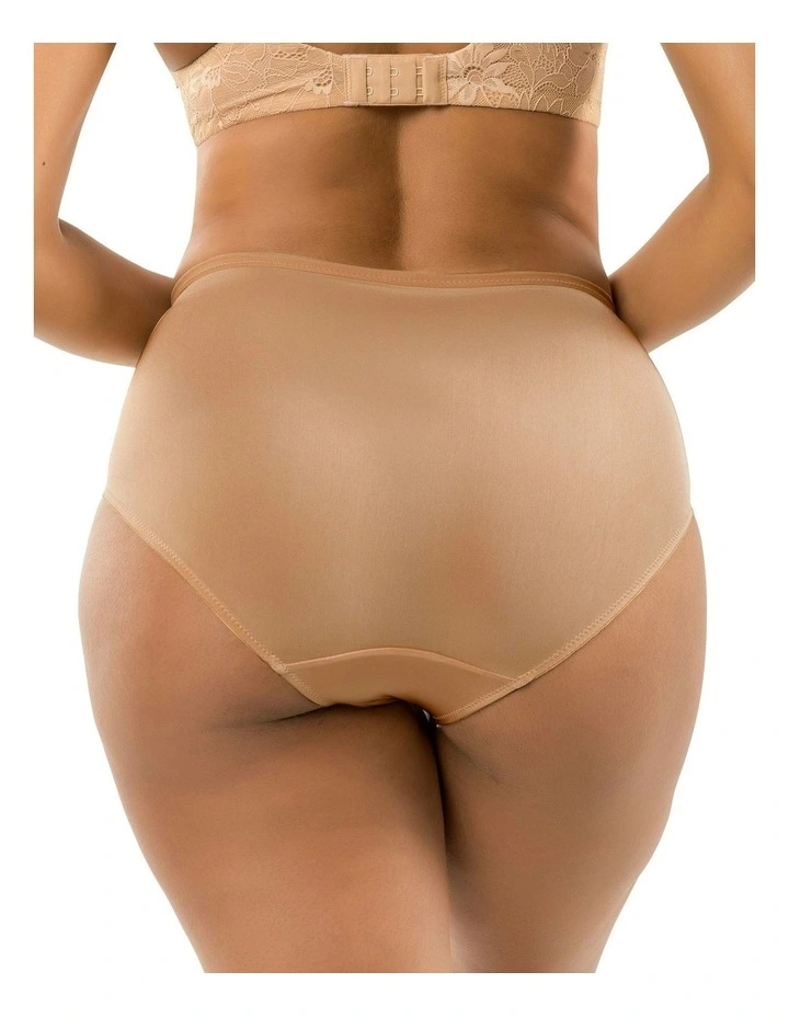Luxlacy Smoothing High-Waist Lace Brief in True Nude image 2