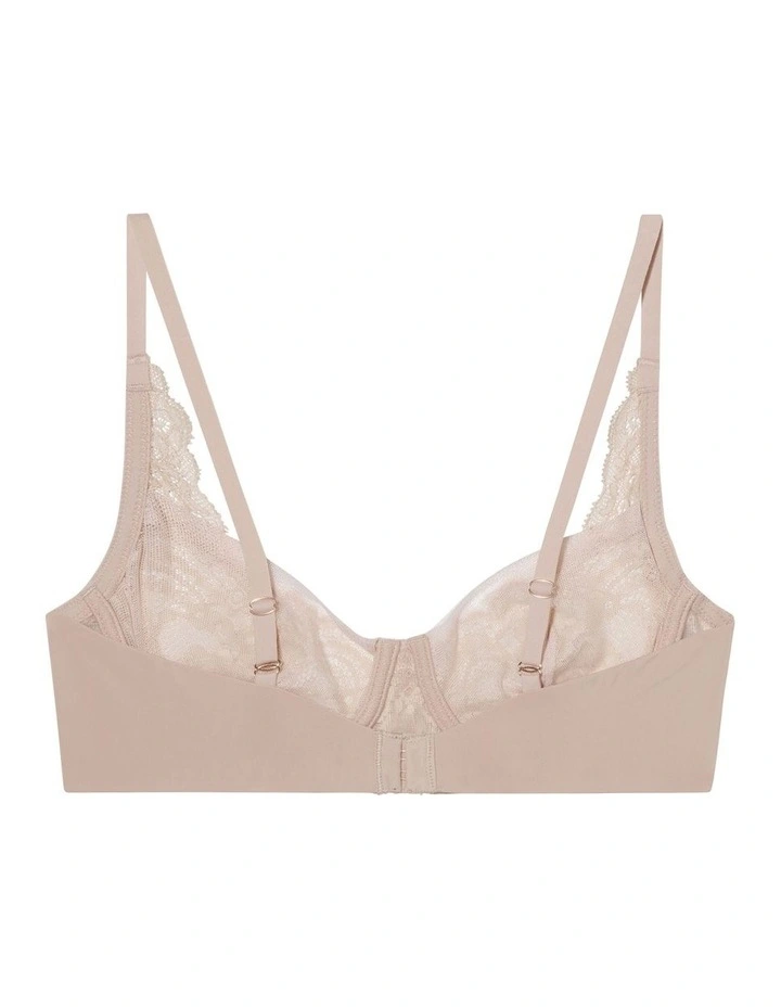 Minx Wired Lace Balconette Bra in Cashmere/Blush image 5