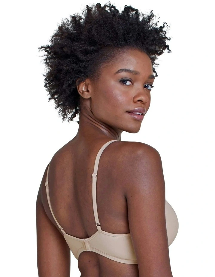 Prestige Wirefree Push Up Plunge Bra in Beige image 2