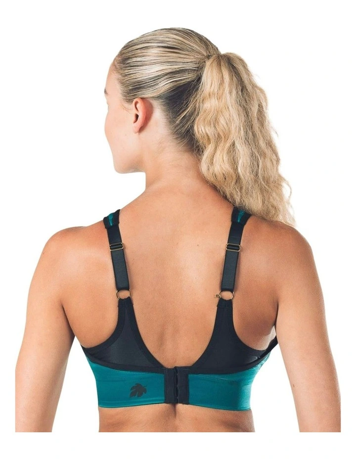 Aerocool Wirefree Full Bust High Impact Sports Bra in Emerald Green image 5