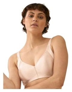 Curve Hugger Seamless Wirefree Minimiser Bra in Light Beige