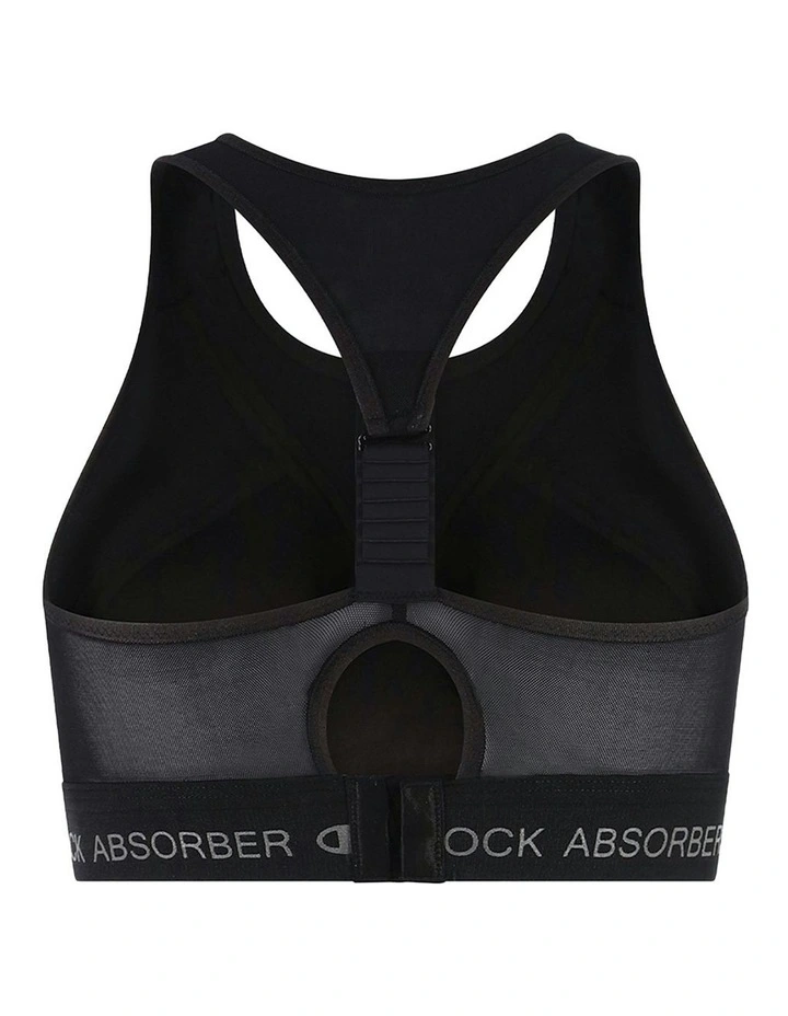 Infinity Front Close Power Bra in Black image 4