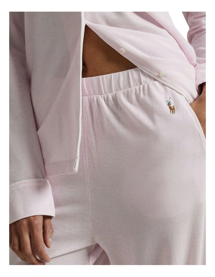 Madison Knit Oxford Modal & Cotton Pyjama Set in Pink Lady image 5
