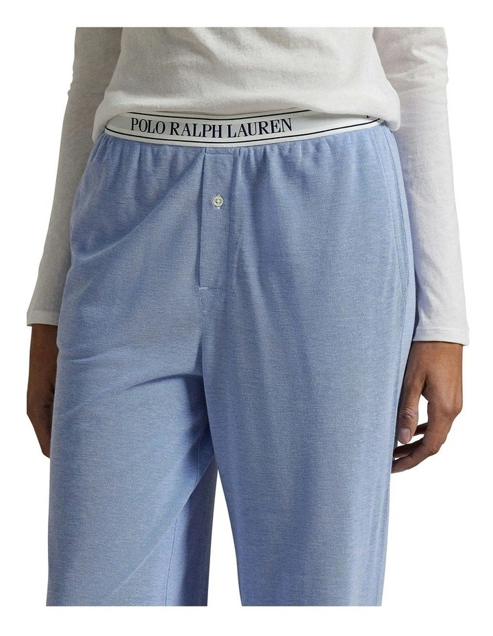 Knit Oxford Modal & Cotton Lounge Pant in Ultramarine image 3