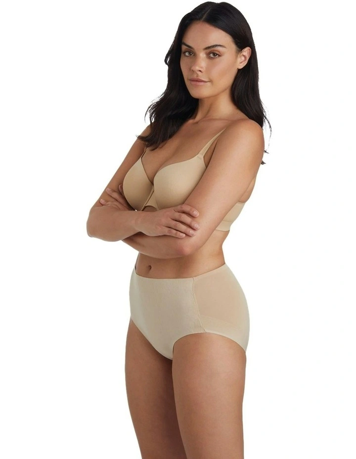 Light Shaping Everyday Shapewear Brief 2 Pack in Warm Beige/Warm Beige image 3