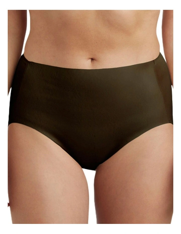 Light Shaping High Waist Everyday Shapewear Brief 2 Pack in Black/Warm Beige image 2