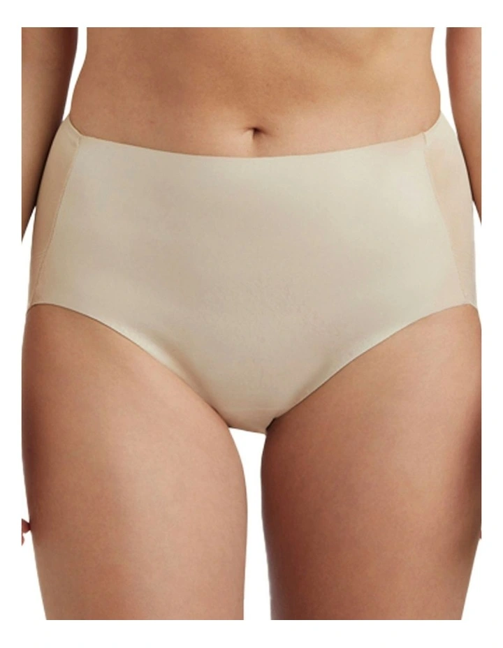Light Shaping High Waist Everyday Shapewear Brief 2 Pack in Black/Warm Beige image 3