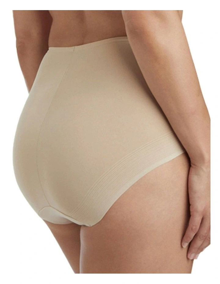 Light Shaping High Waist Everyday Shapewear Brief 2 Pack in Black/Warm Beige image 4