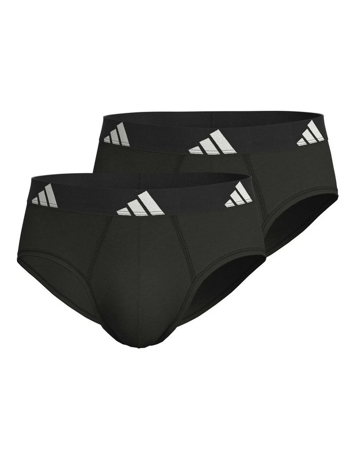 Active Flex Cotton Body Brief Underwear 2 Pack in Black image 1