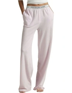 Knit Oxford Modal & Cotton Lounge Pant in Pink Lady