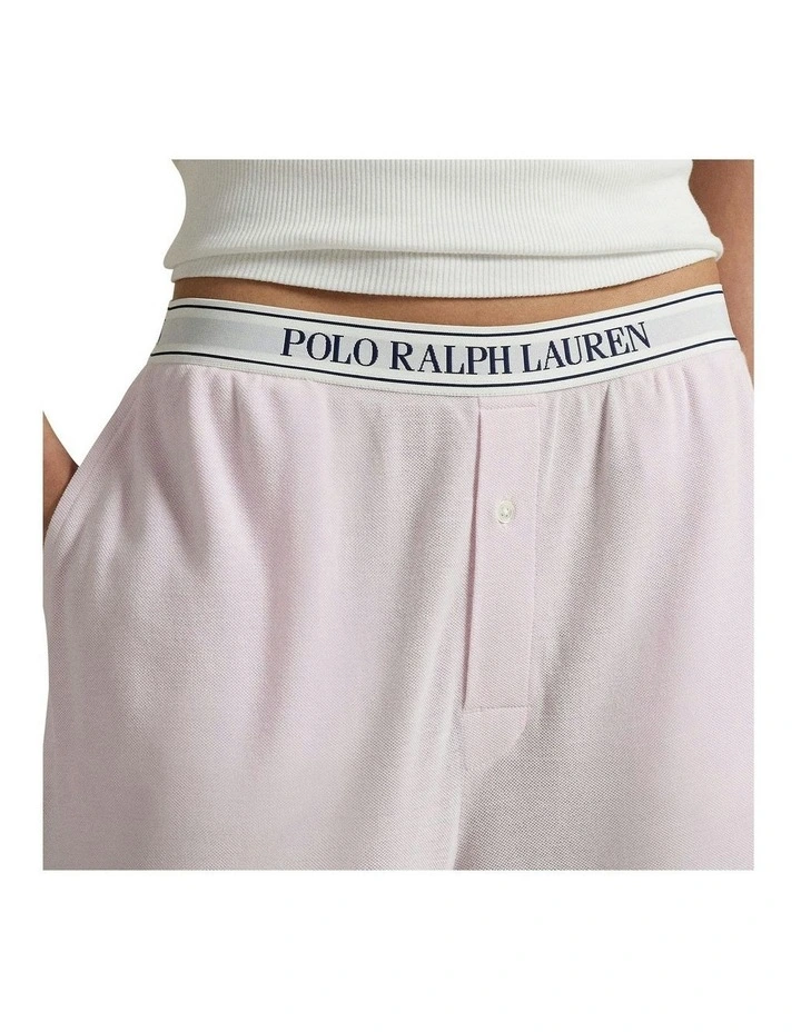 Knit Oxford Modal & Cotton Lounge Pant in Pink Lady image 4