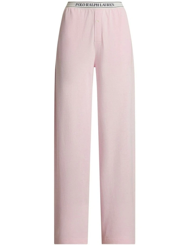 Knit Oxford Modal & Cotton Lounge Pant in Pink Lady image 6