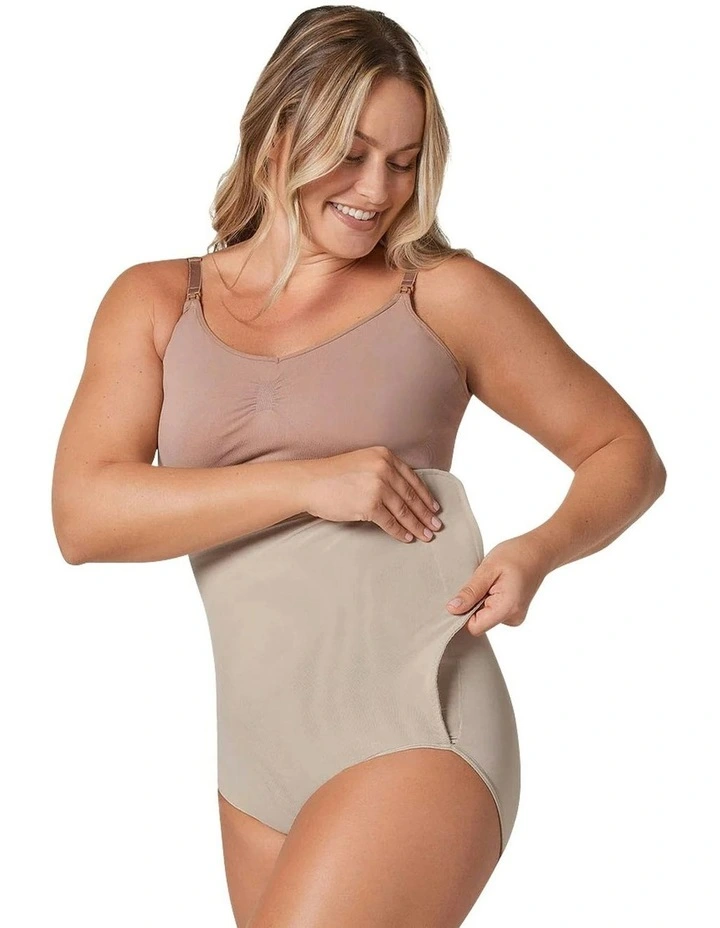 Adjustable Postpartum Belly Wrap Brief in Beige image 5