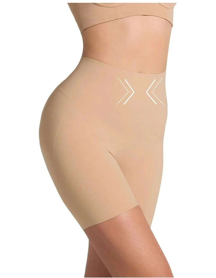 InvisiLift Seamless Butt-Lift Anti-Chafe Shorts in Beige image 1